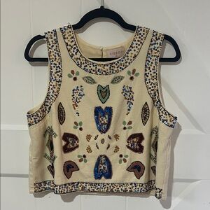 Ciebon Embellished Cream Top